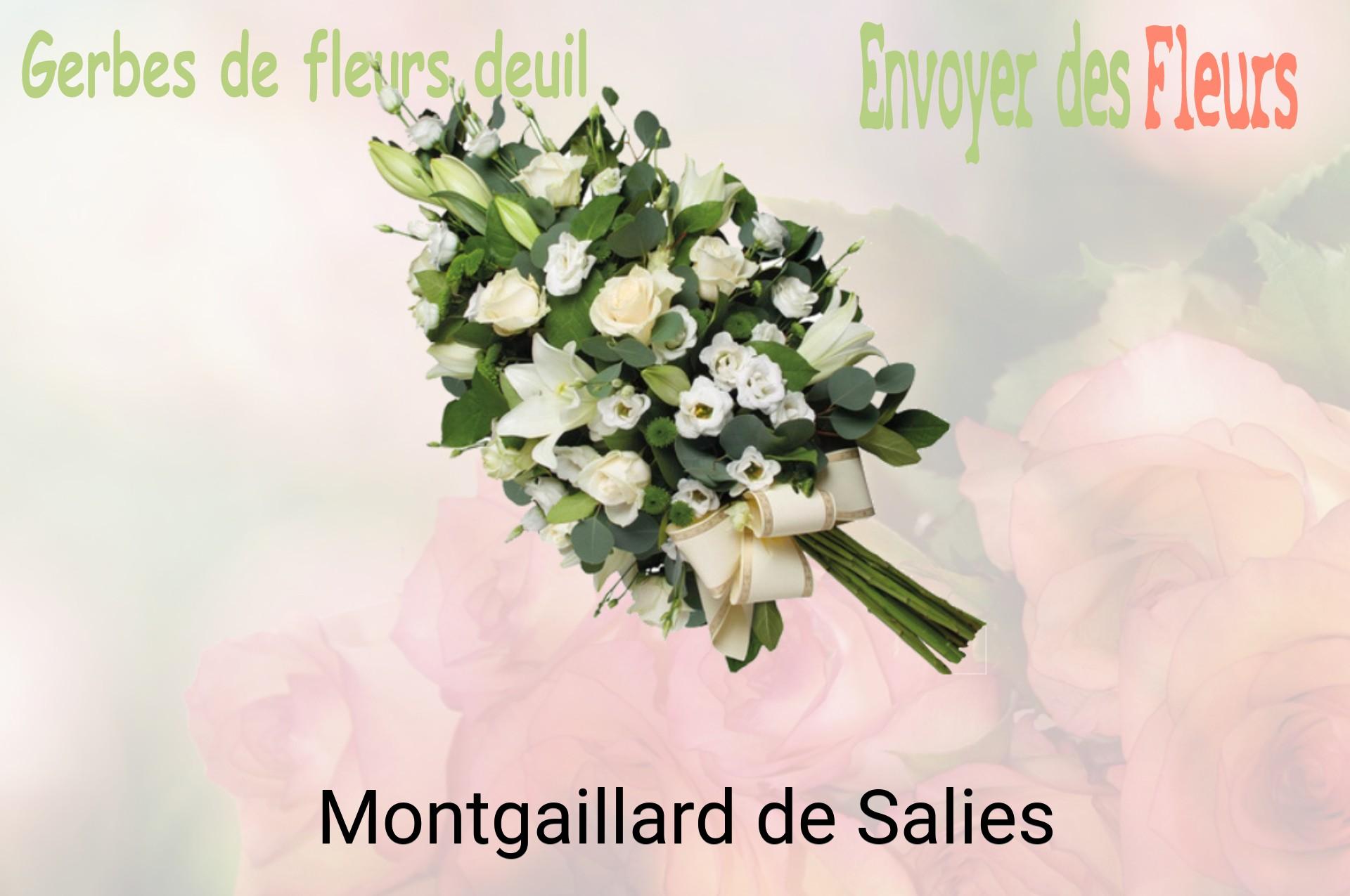 Gerbe de fleurs de deuil livrée à Montgaillard-de-Salies